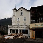 Abbruch und Aushub, Hotel Des Alpes, Algund