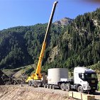 Errichtung der Hauptwassersammlers und einer Kompaktanlage in Rabenstein, Moos in Passeier