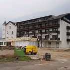 Abbruch und Aushub, Hotel Des Alpes, Algund