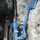 Trinkwasserleitung Stuls, Moos in Passeier